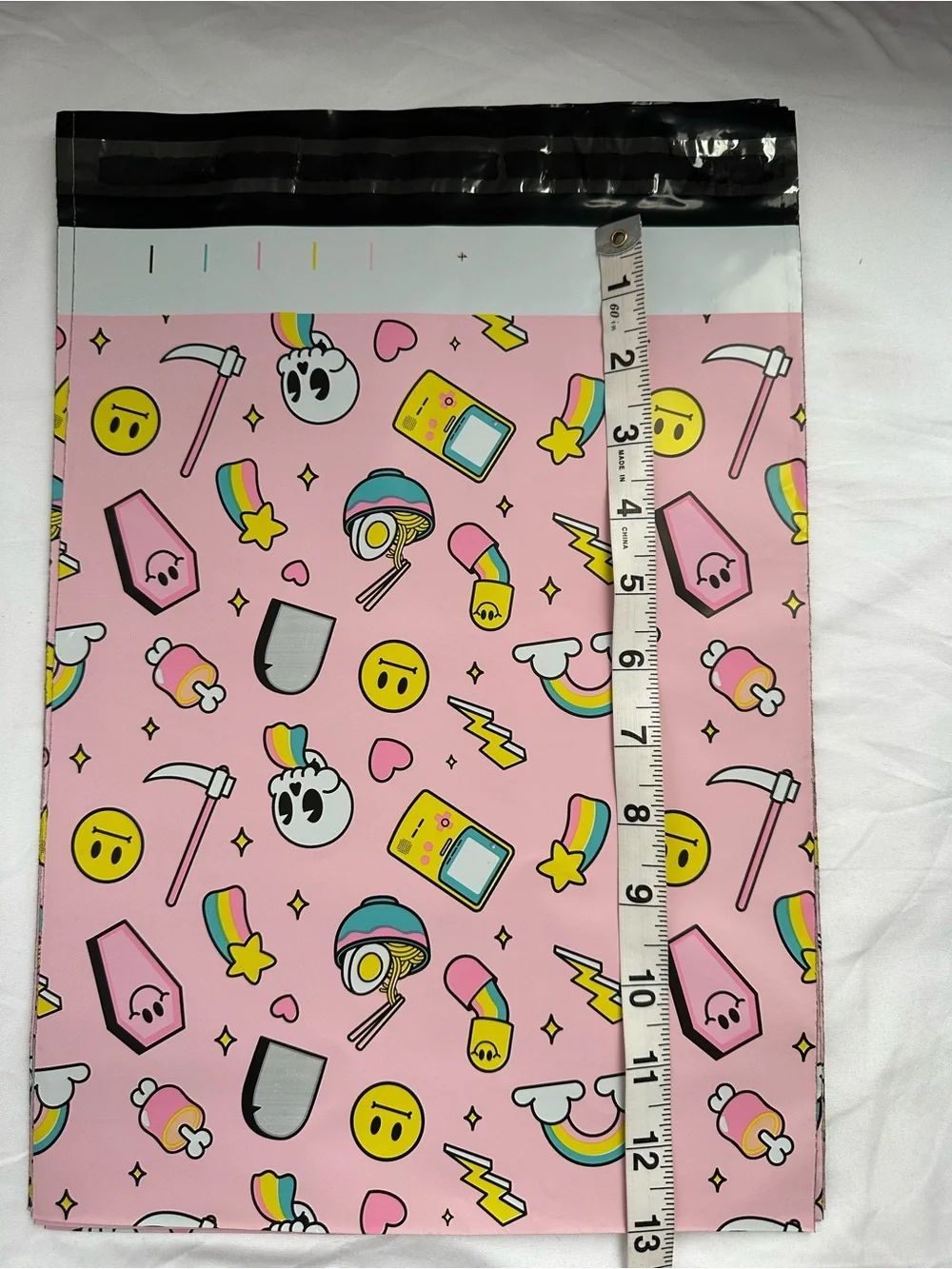 Halloween Poly Mailers Variety Pack 10x13 Candy Corn Pumpkin Pink 25 Count